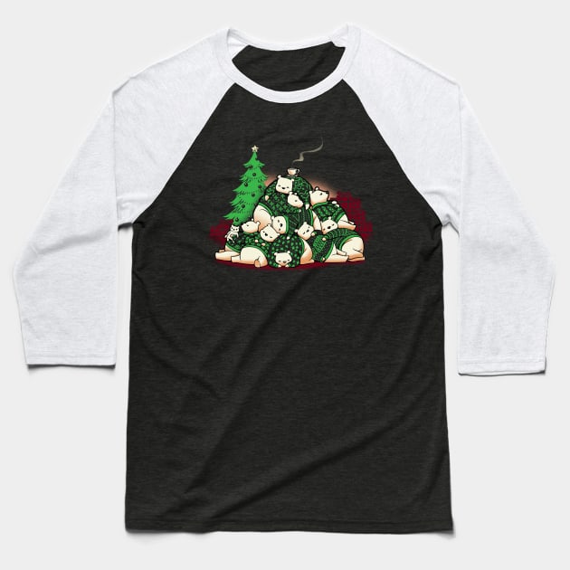 Good Night Xmas Bear Ugly Sweater by Tobe Fonseca Baseball T-Shirt by Tobe_Fonseca